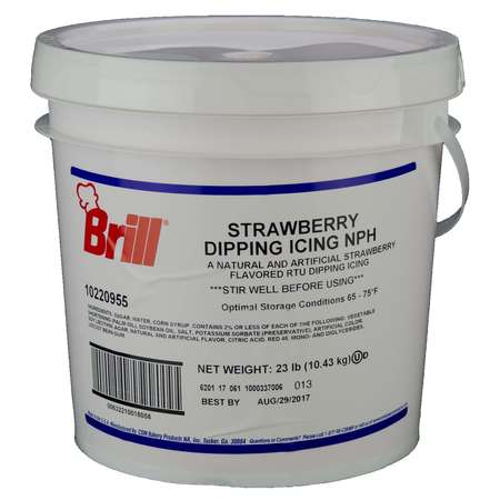 BRILL Strawberry Dipping Icing 23lbs 10220955